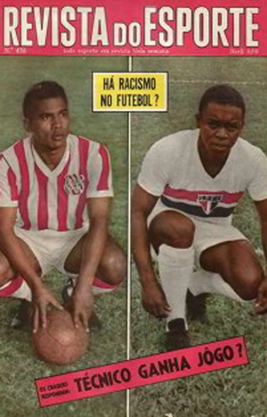 Capa da Revista do Esporte, 478, de 1968, com Fidélis, do Bangu, e Paraná, do São Paulo, ambos disputaram a Copa de 1966