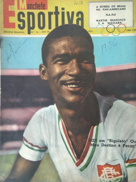 Didi em capa da Revista Manchete Esportiva, 16, de 1956