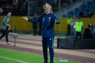 Apesar dos erros contra, time de Jorge Jesus se deparou com advers&aacute;rio muito organizado. Foto: site oficial do Flamengo