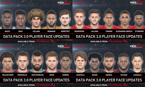 PATCH PES 2017 ATUALIZADO TEMPORADA 2023 COM FACES E UNIFORMES