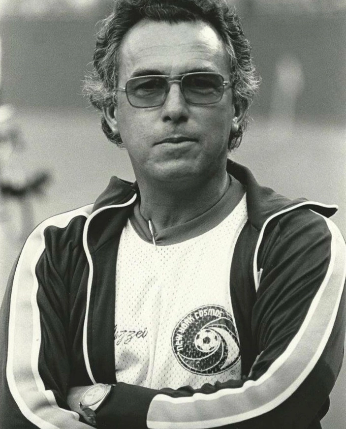 Na década de 80, no New York Cosmos. Foto do arquivo pessoal de Julinho Mazzei, seu filho