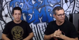 Lucas Reis e Frank Fortes durante a Live desta quarta-feira. Foto: Reprodução/Facebook