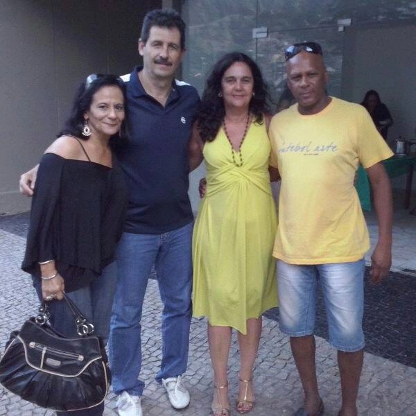 Duílio e Carlos Alberto Pintinho com suas respectivas esposas em 2014. Foto: arquivo pessoal de Carlos Alberto Pintinho