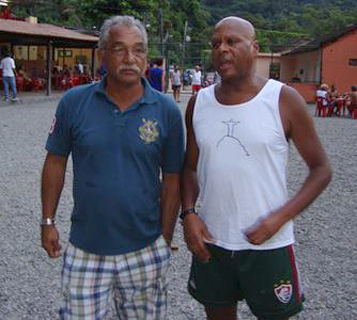 Os amigos Gil e Carlos Alberto Pintinho em junho de 2015. Foto: arquivo pessoal de Carlos Alberto Pintinho