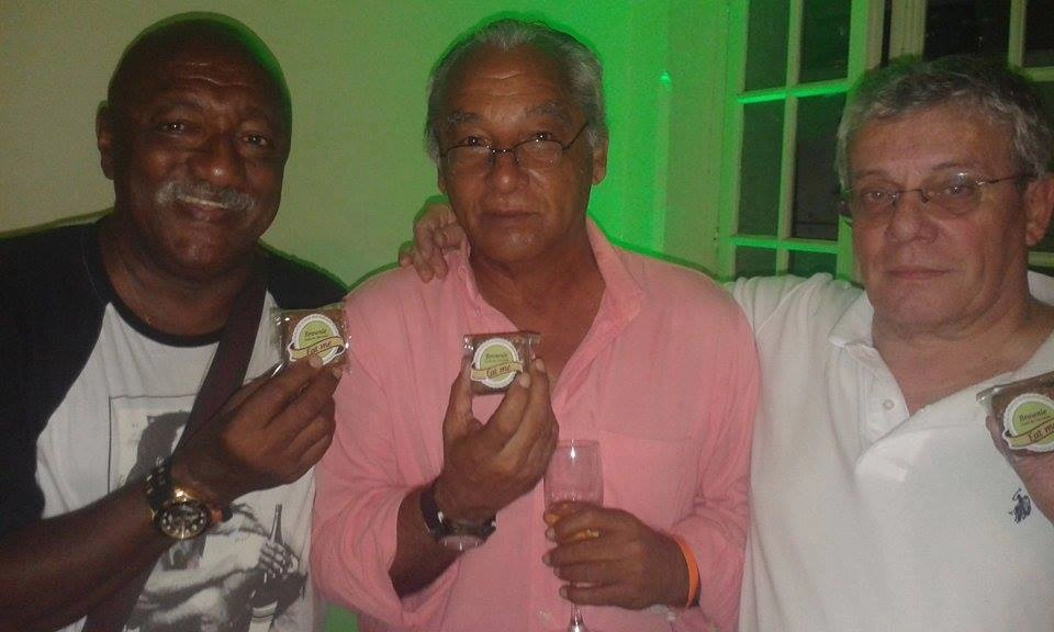 Paulo César Caju, Gil e Manfrini, em 2015. Foto: arquivo pessoal de Gil