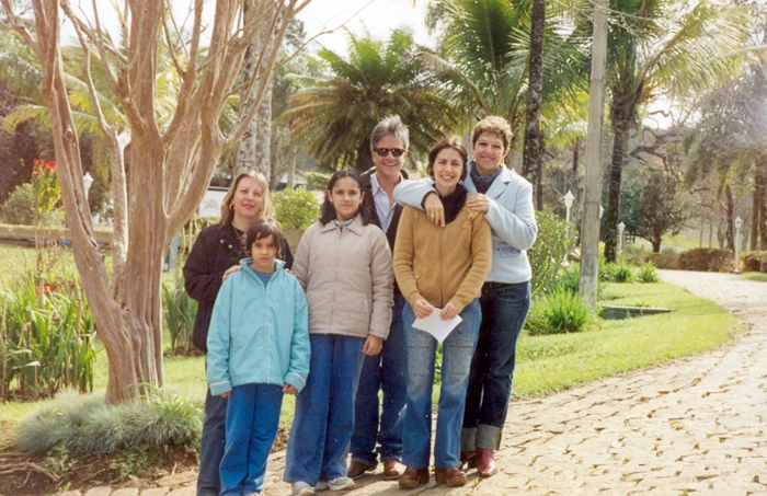 Da esquerda para a direita: Angela, Jaqueline, Beatriz, Flávio Nasser, Silvia e Lenice Neves