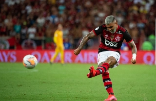 Atacante é o artilheiro do Campeonato Carioca. Foto: Alexandre Vidal/Flamengo