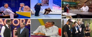 Em vídeo, participações do jornalista com Jô Soares, Hebe Camargo, Ronnie Von e até como professor na "Escolinha do Barulho"