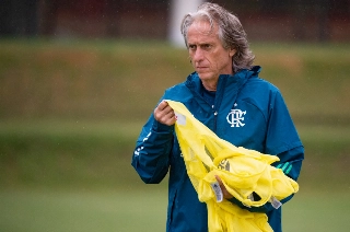 Equipe de Jorge Jeus jogará na Colômbia. Foto: Alexandre Vidal/Flamengo