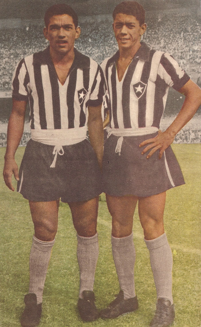 Garrincha e Amarildo. Foto: Revista do Esporte