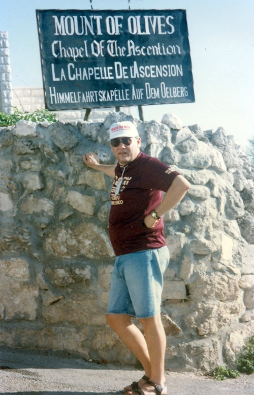 Milton em Jerusalem, em 1993. Não morra sem conhecer a Monte das Oliveiras.

