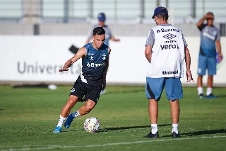 Equipe tricolor vai a campo no domingo. Foto: Lucas Ueber/Grêmio
