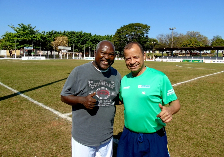 Edu e Biro-Biro Bernal, em Campo Grande-MS, no ano de 2015. Foto enviada por Luiz Carlos Ferreira