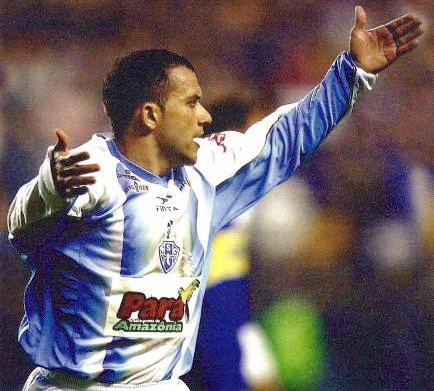 Iarley marcou o histórico gol do Paysandu em La Bombonera, quando a equipe paraense venceu o Boca Juniors por 1 a 0. Foto: Reprodução