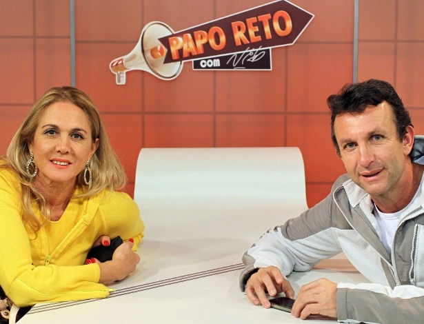 Ao lado de Neto em 2012, durante entrevista no programa Papo Reto, do UOL. Foto: UOL