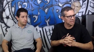 Lucas Reis e Frank Fortes durante a Live do Terceiro Tempo. Foto: Reprodução/Facebook