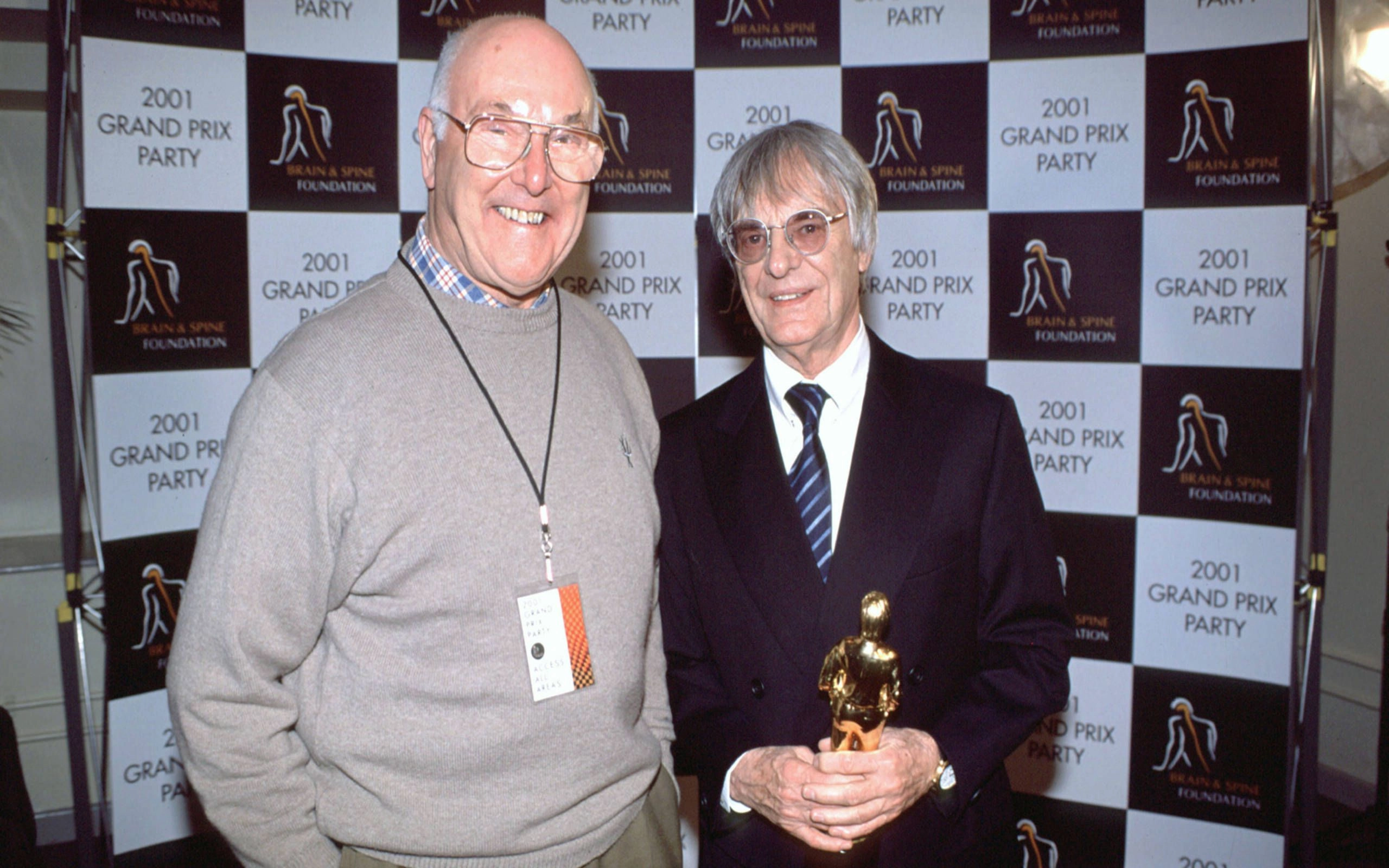 Em 2001, Murray Walker e Bernie Ecclestone