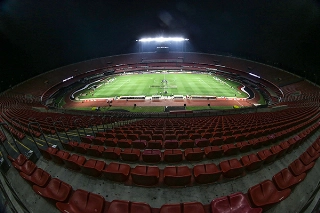 Morumbi vazio para o clássico São Paulo x Santos. Foto: Paulo Pinto/São Paulo FC