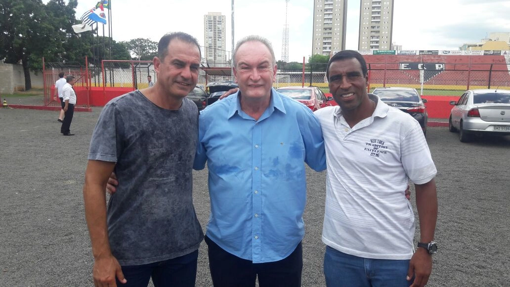 André Cruz, Edvaldo Tietz e Edson Pezinho em Indaiatuba- SP, no dia 3 de fevereiro de 2018