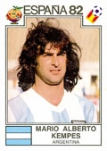 Kempes jogou a Copa de 82