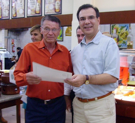 Oswaldo Cunha e Sícoli, no dia 17 de novembro de 2007, em Campinas (SP), na comemoração dos 43 anos da vitória do Guarani sobre o Santos de Pelé por 5 a 1 (em 18 de novembro de 1964)