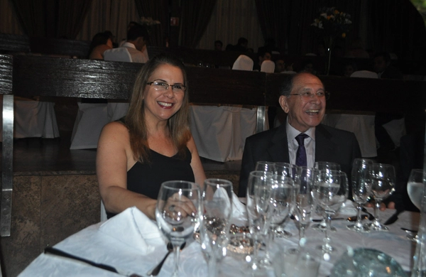 O casal Rose e José Silvério no Prêmio Ford Aceesp na noite de 6 de dezembro de 2013, no Esporte Clube Sírio, em São Paulo. Foto: Marcos Júnior/Portal TT