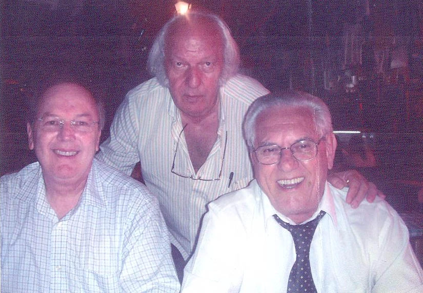 Dr. João Zanforlin, Jaimão e Joseval Peixoto, em janeiro de 2011. Foto: arquivo pessoal