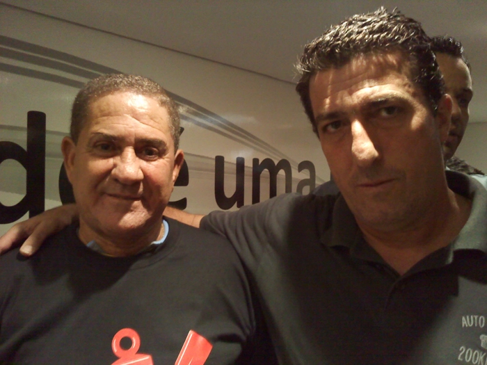 Palhinha e Carlos Alberto Spina, em setembro de 2011