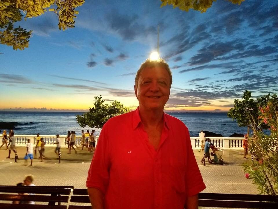 Douglas, &acute;iluminado&acute;em sua querida Bahia, em 2019. Foto: arquivo pessoal de Douglas