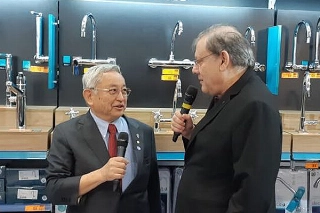 Empresário comemorou em sua loja, no Brooklin. Foto: Divulgação/Nicom