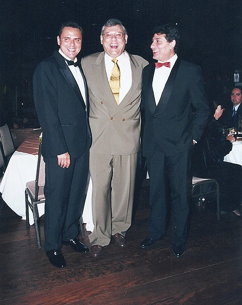 Luis Roberto e Cléber Machado: duas estrelas globais e um fã no meio