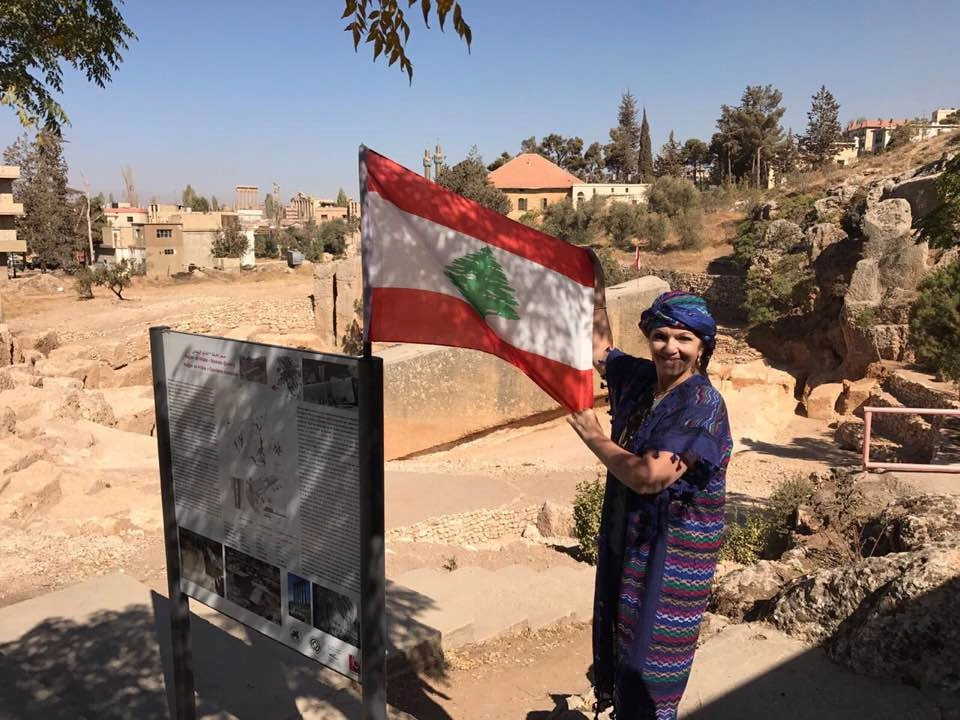 Em outubro de 2016, durante visita ao Líbano, terra de sua mãe. Foto: arquivo pessoal de Lenice Chame Magnoni Neves