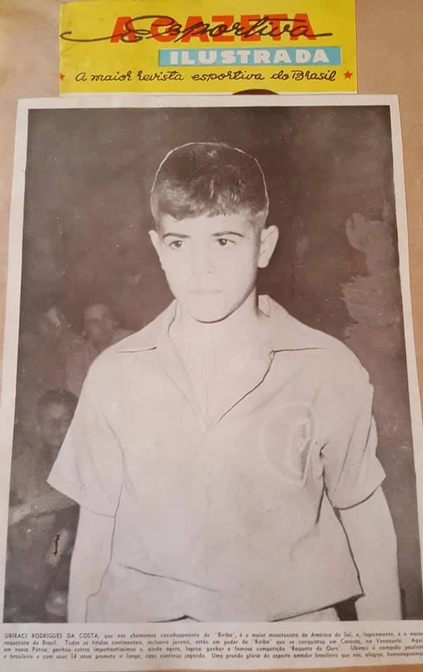 Matéria de A Gazeta Esportiva com o jovem Biriba