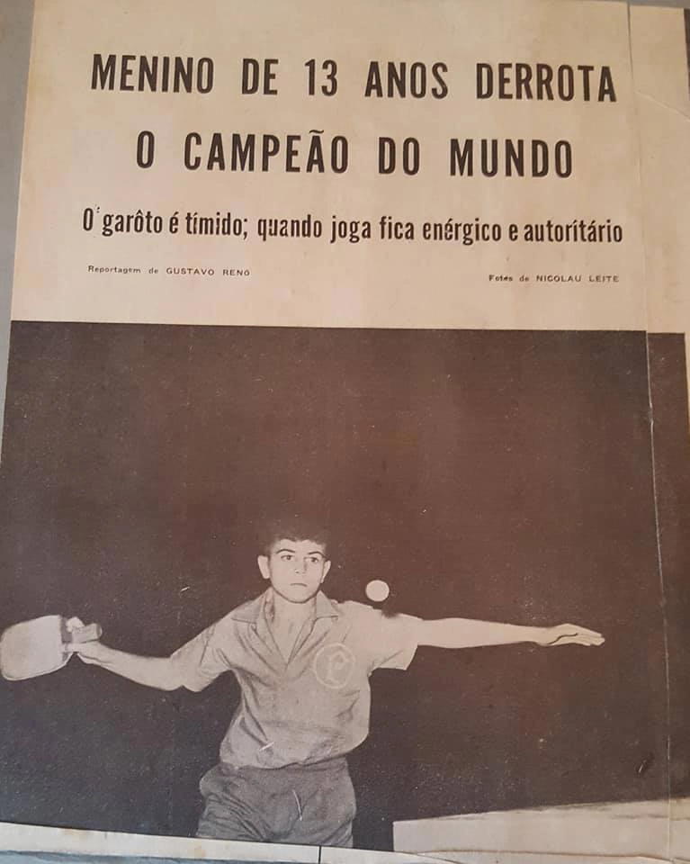 Matéria falando sobre a vitória de Biriba sobre o campeão mundial