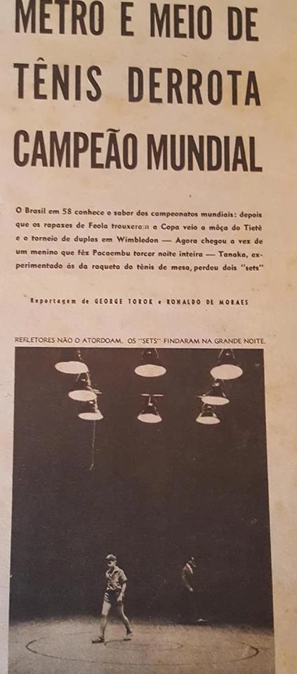 Matéria falando sobre a vitória de Biriba sobre o campeão mundial