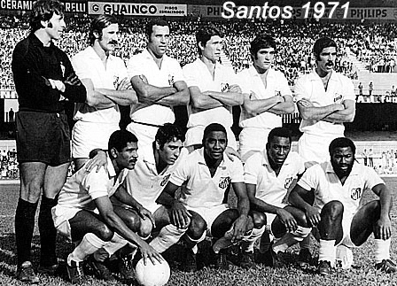 Em pé: Cejas, Orlando, Ramos Delgado, Marçal, Léo Oliveira e Rildo. Agachados: Davi, Dica, Mazinho, Pelé e Edu.