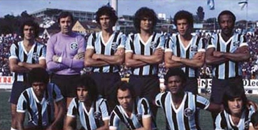 Em pé: Eurico, Cejas, Ancheta, Bolívar, Jerônimo e Beto Fuscão. Agachados: Zequinha, Neca, Alexandre Tubarão, Alcino e Ortiz.