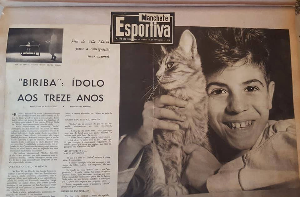 Matéria da Revista Manchete Esportiva sobre o jovem campeão Biriba