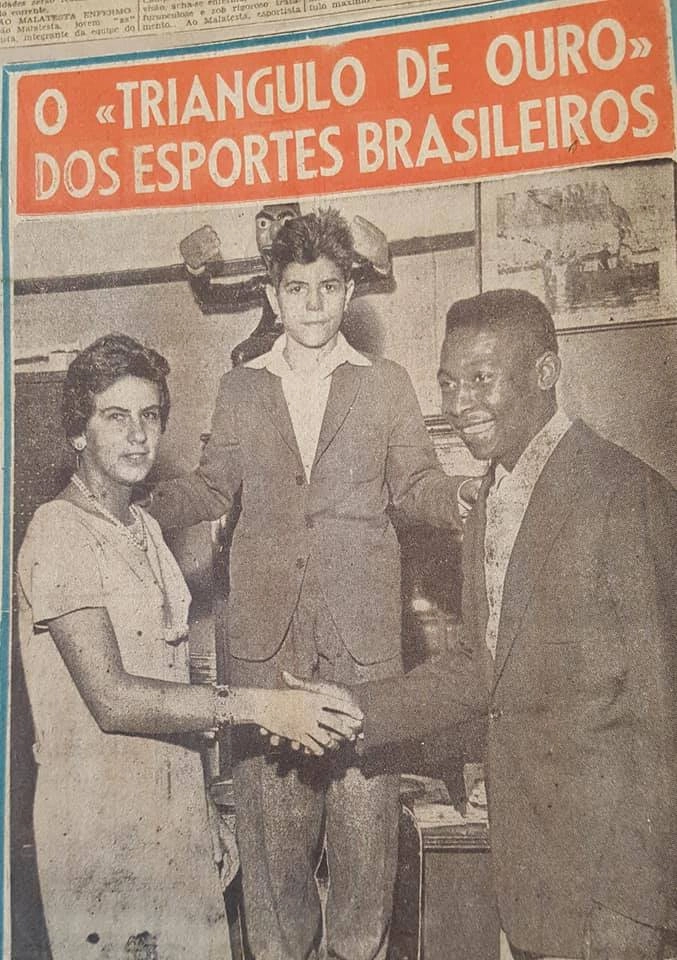 Matéria com Biriba, Maria Esther Bueno e Pelé