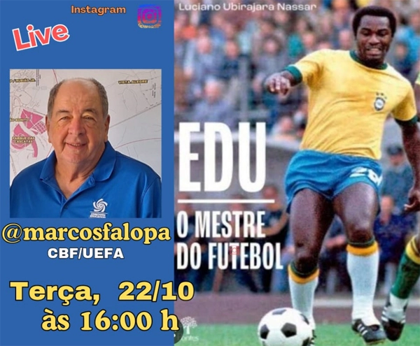 Convidado da live do treinador Marcos Falopa para o encontro do dia 22 de outubro de 2024