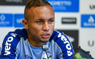 Everton Cebolinha, atacante do Grêmio. Foto: Lucas Uebel