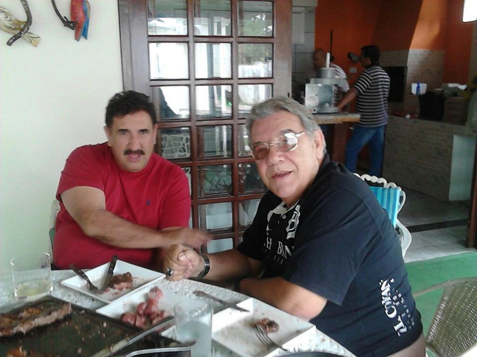 Ratinho e João Leite Neto em março de 2015. Foto: arquivo pessoal de João Leite Neto