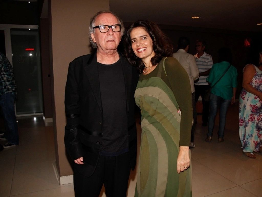 Em abril de 2013, ao lado da esposa Patricia Olivetto, chegando para show de Caetano Veloso, no Espaço das Américas, em São Paulo