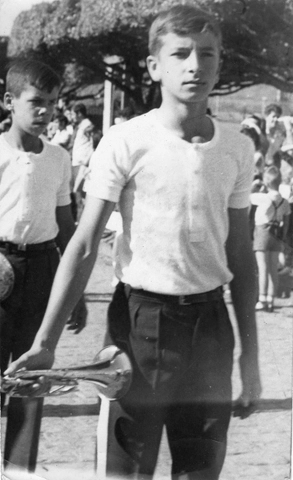 O querido Abraham Lincoln Dino em seus tempos de banda da Escola Estadual Professor Salatiel de Almeida