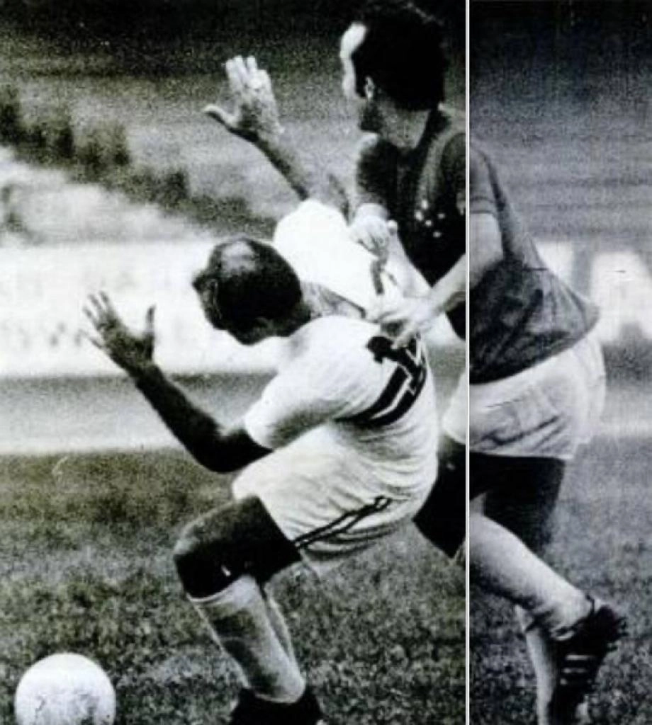 Em 1971, no confronto entre São Paulo e Cruzeiro no Morumbi, uma disputa entre dois craques de primeira grandeza: o tricolor Gérson e o celeste Tostão