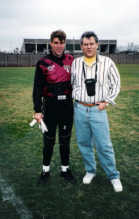 Zetti e Milton Neves em foto da década de 90