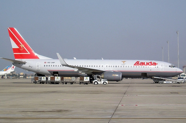 O avião da Lauda Air, empresa fundada por Niki Lauda. Foto: Divulgação