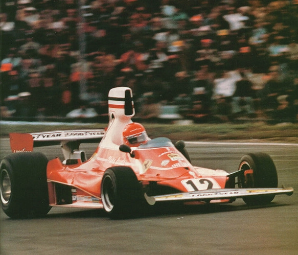 A Ferrari com a qual conquistou seu primeiro título na Fórmula 1, em 1975. Foto: Divulgação