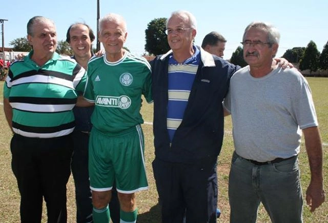 Da esquerda para a direita, Tomires e Ademir da Guia. Foto enviada por Tomires