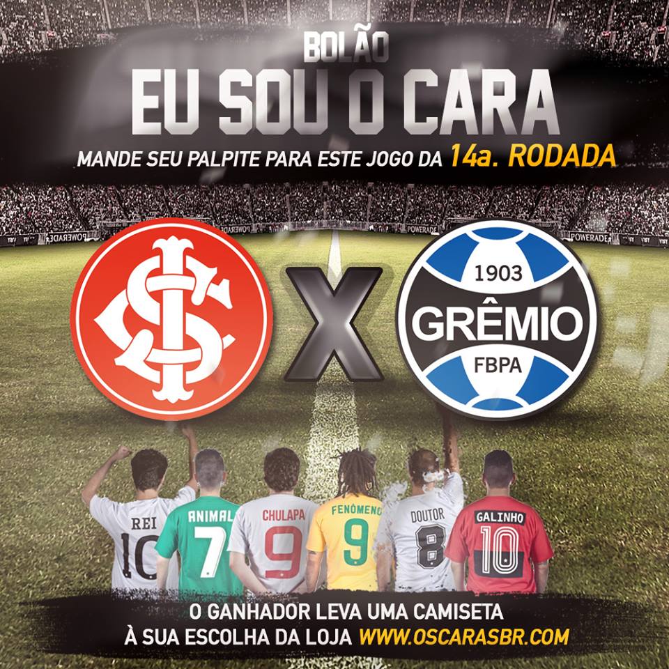 Eu sou O Cara: Gre-Nal é o jogo da rodada e acertar o palpite vale uma  camisa! - Notícias - Terceiro Tempo